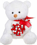 Plush Teddy Bear Toy με Καρδιά από Πονπον 40 cm