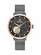 Pierre Lannier Women's Watch Automatic with Black Metal Bracelet