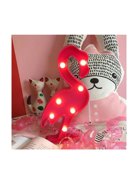 Decorative Lamp Flamingo LED Battery Fuchsia