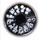 Carousel Pearls for Nails in White Color