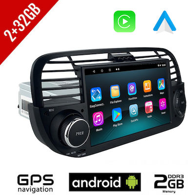 Ηχοσύστημα Αυτοκινήτου για Fiat 500 2008-2015 (Bluetooth/USB/WiFi/GPS) με Οθόνη Αφής 7"