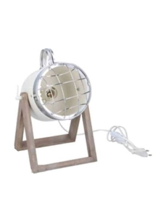 Grundig Dekorative Lampe mit Fassung für E27 Lampe Weiß