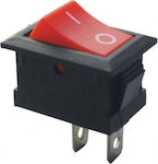 On-Off switch Rocker with Lighting Red 1pcs