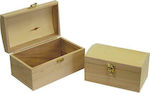Next Box DIY Crafting Surfaces Holzkisten-Set aus 3 Stück (20x12x10cm, 17x10x9cm, 14x7.5x7cm)