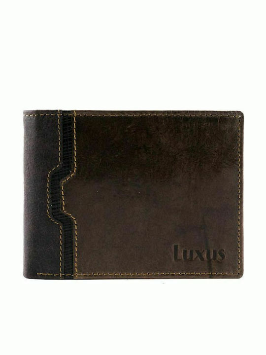 Luxus Leather Men's Wallet Classic Brown