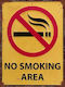 SP Souliotis Sign "Prohibition of Smoking " No Smoking 25x33cm