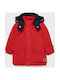 Mayoral Kids Casual Jacket Long Hooded Red