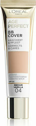 L'Oreal Paris Age Perfect BB Cover Moisturizing Day BB 04 Medium Vanilla Fluid Suitable for All Skin Types 50SPF 30ml