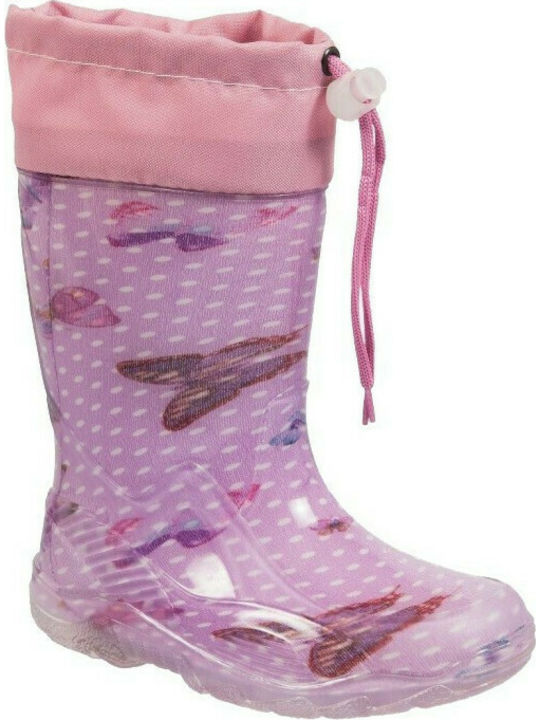 Adam's Shoes Kids Wellies Lilac