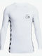 Quiksilver Arch This Long Sleeve UPF 50 UPF 50 Ανδρική Μακρυμάνικη Αντηλιακή Μπλούζα Λευκή