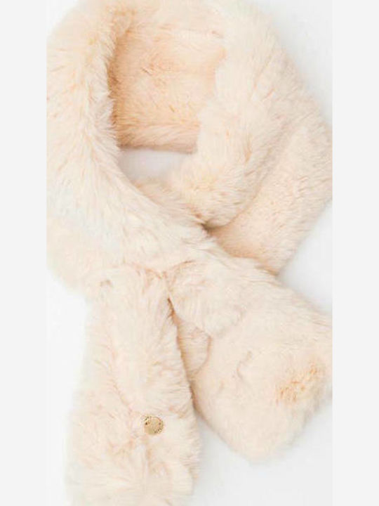 Fragola SC-105 Γυναικείο Γούνινο Κασκόλ Off White