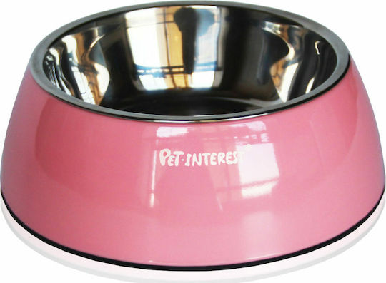 Pet Interest Deluxe Dual Πλαστικό Μπολ Φαγητού & Νερού για Σκύλο & Γάτα 900ml
