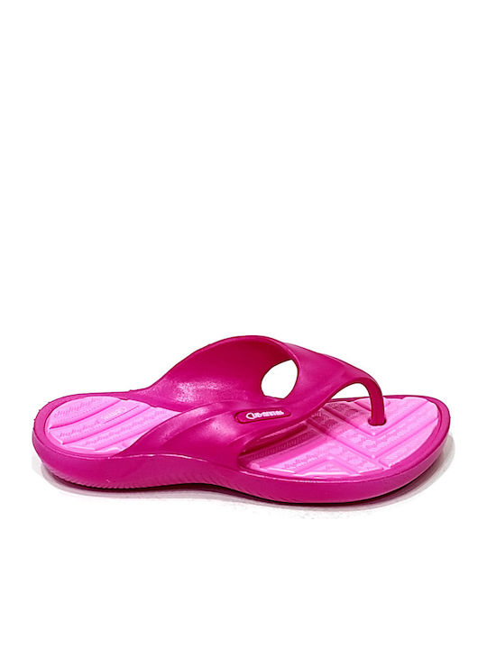 Cubanitas Kids' Flip Flops Fuchsia