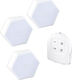 LED Light Spot for Cabinets with Battery Powered, Photocell and Remote Control 3pcs