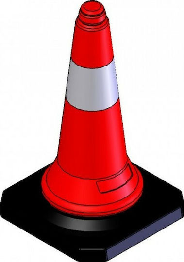 Plastic Cone Red H50cm