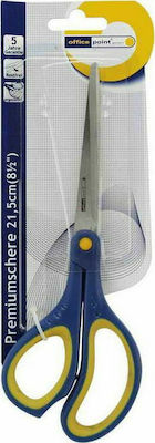 Officepoint Premium Scissors 21.5cm with Metallic Blade Blue