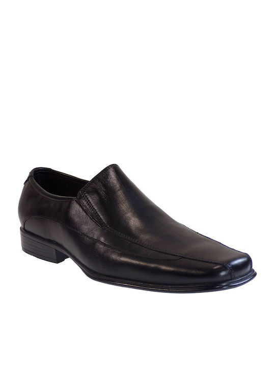 128 Leder Herren Freizeitschuhe Schwarz