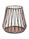 JK Home Decoration Candle Holder suitable for Tealights Metal Black - Gold 11x11x10cm 1pcs