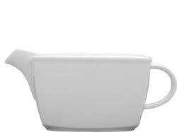 Square porcelain saltshaker "Cancun White" - 500ml