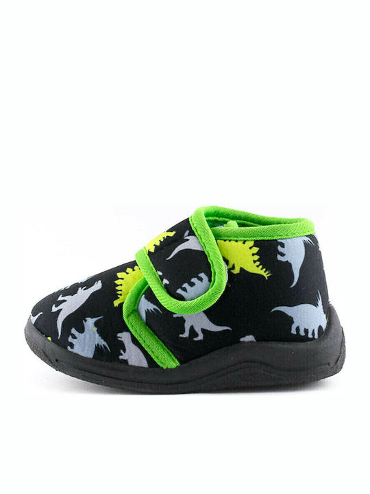 Love4shoes Kids Slippers Boots Black