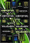 Αυτοκόλλητα Σετ Monster Moto Stickers Πολύχρωμο