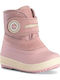 Bibra Suede Kinder-Schneestiefel mit Klettverschluss Rosa