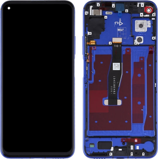 Οθόνη mit Touch-Mechanismus und Rahmen für Huawei Nova 5T / Honor 20 Huawei Nova 5T / Honor 20 Ehre 20 (Blau)