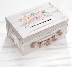 Παρίσης Flowers Κουτί Ευχών Γάμου Γκρι 42 x 29 x 20cm