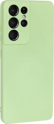 Bodycell Square Liquid Coperta din spate Silicon Light Green (Galaxy S21 Ultra 5G) 04-00807