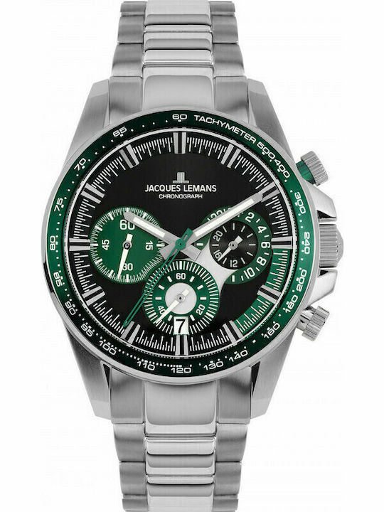 Jacques Lemans Liverpool Ανδρικό Ρολόι 40mm Χρο...