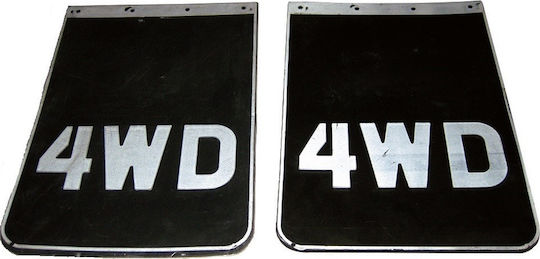 Autolegend Rear Car Mudguards Straight 4x4 Mudguards 2pcs 2pcs