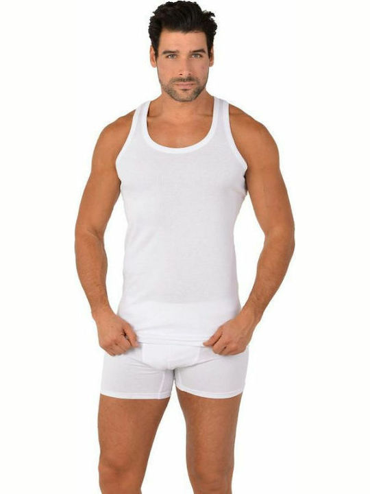Onurel 103-01 Men's Sleeveless Undershirt White