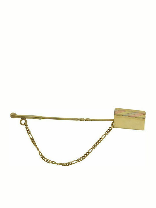 Mertzios Gold Tie Clip Gold 14K 5.3x0.8cm