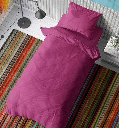 Dimcol Set Single 3pcs 160x240cm Solid Fuchsia