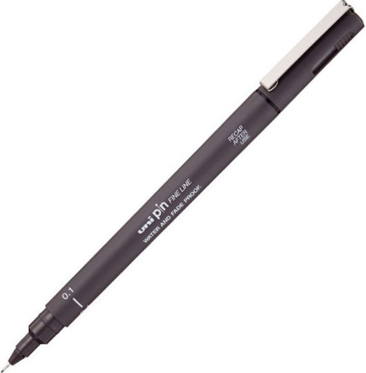 Uni-Ball Pin Line Μαρκαδόρος Αλκοόλης Γκρι 0.1mm