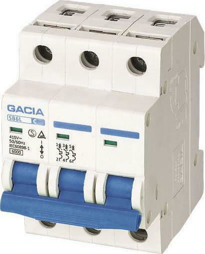 Eurolamp Αυτόματη Ασφάλεια 50A Τριπολική AC 500-43027