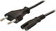 Bridge Cable Euro - IEC C7 Cable 1.5m Μαύρο 31278