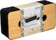 5Five Wooden Tissue Holder Natureo Black 26x13.2x8.8cm 155928C