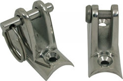 Eval Boat Canopy Mount with 60mm Length Silver