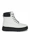 Ray City 6 Inch Ghete dama de piele cu Platforme pentru femei in Alb