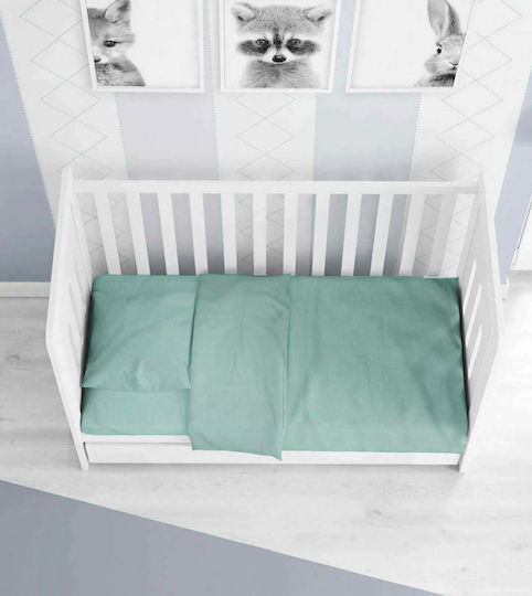 Dimcol Baby Duvet Cover Solid 497 Aqua 120x160cm