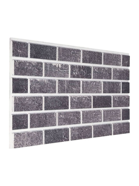 3D Wall Panel Paintable Black & Grey Waterproof 100x50cm 10pcs