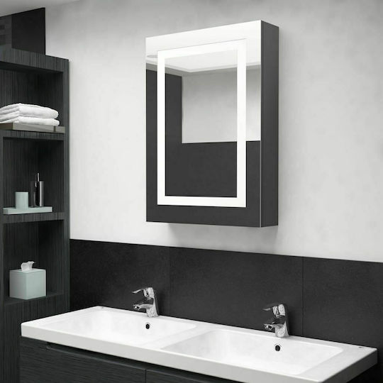 vidaXL 326491 Ορθογώνιος Led από MDF με Ντουλάπι 50x70cm