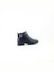 Pegabo Leather Women's Ankle Boots Black