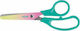 Milan Sunset Kids Craft Scissors 13.4cm with Metallic Turquoise Blade 1 Pieces