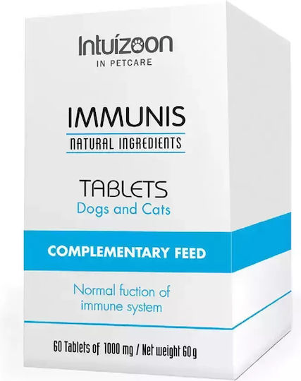 Intuizoon Immunis Tablets Προβιοτικά Σκύλου και Γάτας σε Δισκία 60 tabs για Ενίσχυση Ανοσοποιητικού
