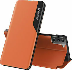 Hurtel Eco Leather View Synthetic Leather Book Orange (Galaxy S21 5G)