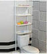 DRN-002 Floor Bathroom Shelf Plastic with 4 Shelves