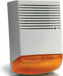 BS-1 Alarm Siren Batterie Outdoor 120dB with Orange Light 19.5x28cm