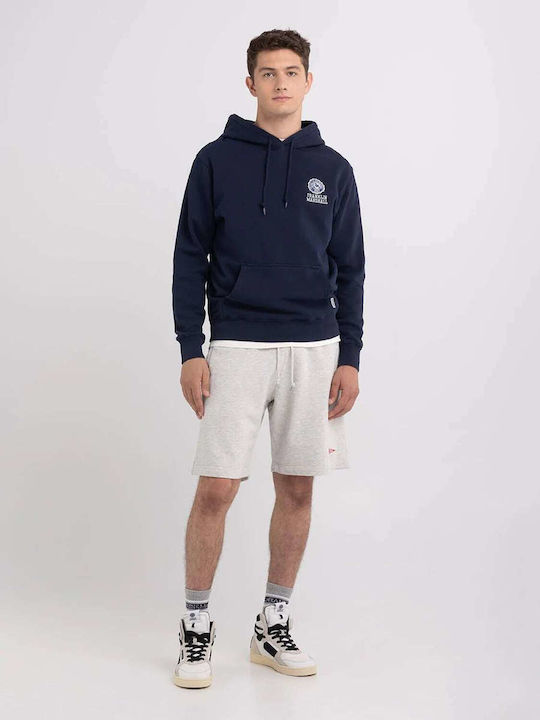 Franklin & Marshall Φούτερ με Κουκούλα Navy